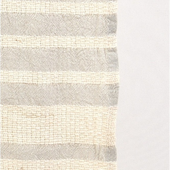 Organic Cotton Loom Weave Spa Bath Towel Gray + Natural Stripe - Picture 16 of 16